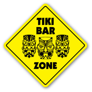 Tiki Bar Street Vinyl Decal Sticker