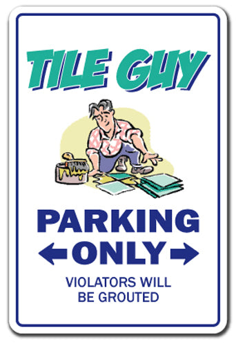 Tile Guy Vinyl Decal Sticker