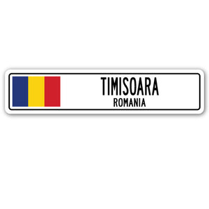 Timisoara, Romania Street Vinyl Decal Sticker