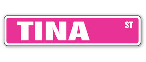 TINA Street Sign