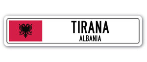 Tirana, Albania Street Vinyl Decal Sticker