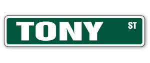 TONY Street Sign