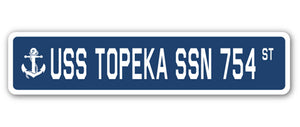 USS Topeka Ssn 754 Street Vinyl Decal Sticker
