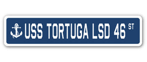 USS Tortuga Lsd 46 Street Vinyl Decal Sticker