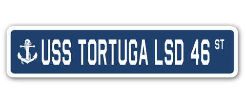 USS Tortuga Lsd 46 Street Vinyl Decal Sticker