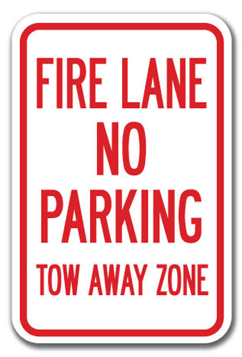Fire Lane No Parking Tow Away Zone