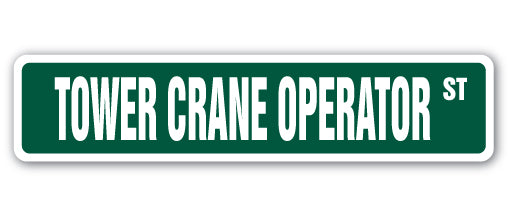 Tower Crane Operator Street Vinyl Decal Sticker