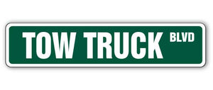 Tow Truck Street Vinyl Decal Sticker