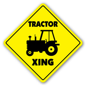 Tractor Crossing Vinyl Decal Sticker