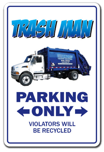 Trash Man Vinyl Decal Sticker