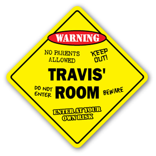 Travis' Room Vinyl Decal Sticker