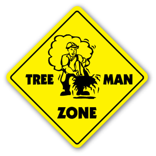 Tree Man Zone Vinyl Decal Sticker