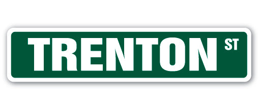 Trenton Street Vinyl Decal Sticker