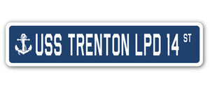 USS Trenton Lpd 14 Street Vinyl Decal Sticker