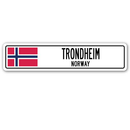 Trondheim, Norway Street Vinyl Decal Sticker