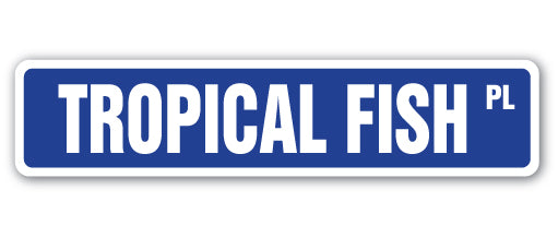 Tropical Fish Street Vinyl Decal Sticker