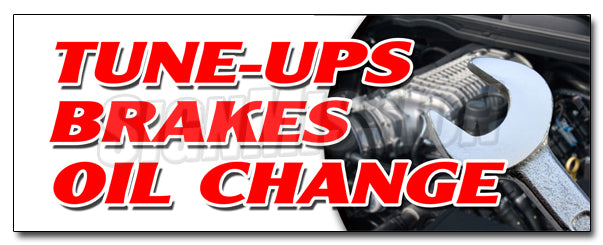 Tune Ups Brakes Oil Chan Decal