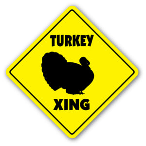 Turkey Crossing Vinyl Decal Sticker