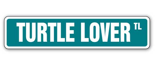 Turtle Lover Street Vinyl Decal Sticker