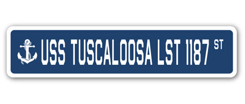 USS Tuscaloosa Lst 1187 Street Vinyl Decal Sticker