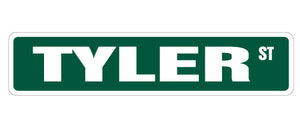 Tyler Street Vinyl Decal Sticker