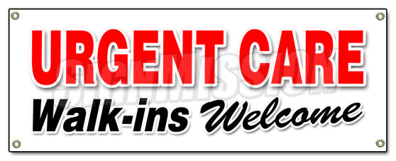 Urgent Care Walk-Ins Welcom Banner