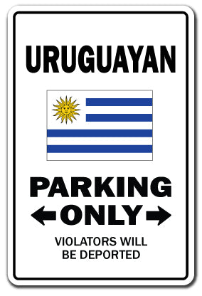 Uruguayan Parking Vinyl Decal Sticker