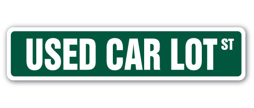 Used Car Lot Street Vinyl Decal Sticker