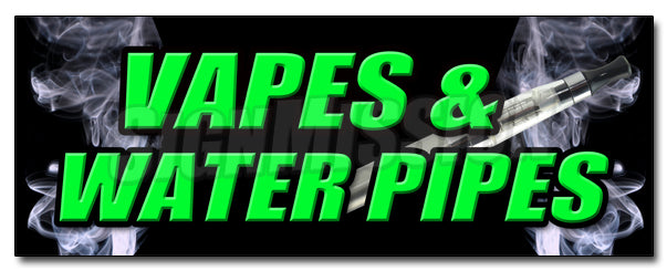 Vapes & Water Pipes Decal