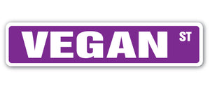 Vegan Street Vinyl Decal Sticker