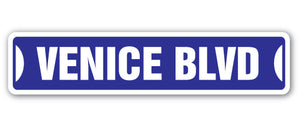 Venice Blvd Street Vinyl Decal Sticker