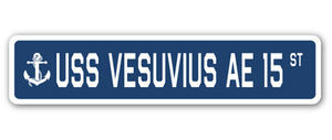 USS Vesuvius Ae 15 Street Vinyl Decal Sticker