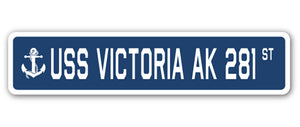 USS VICTORIA AK 281 Street Sign