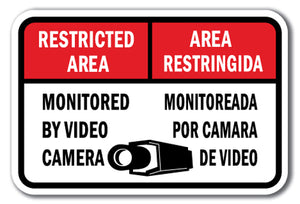 Restricted Area Monitored By Video Camera - Area Restringida Monitoreada Por Camara De Video