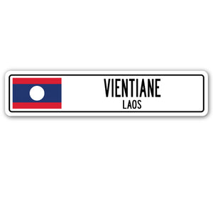 Vientiane, Laos Street Vinyl Decal Sticker