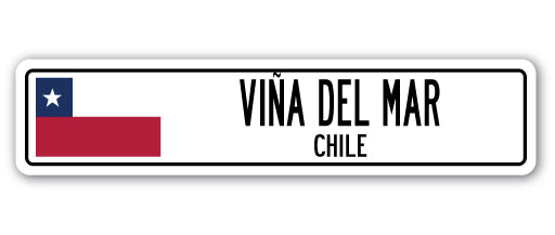 ViÃ±a Del Mar, Chile Street Vinyl Decal Sticker