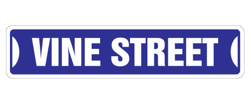 VINE Street Sign