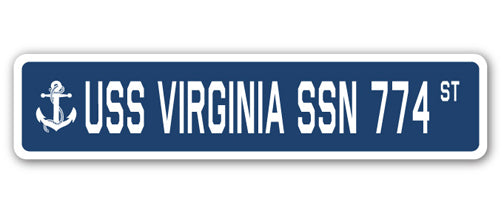 USS VIRGINIA SSN 774 Street Sign