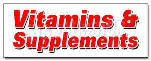Vitamins & Supplements Decal