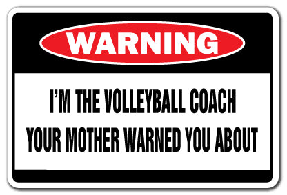 I'm The Volleyball Coach Vinyl Decal Sticker