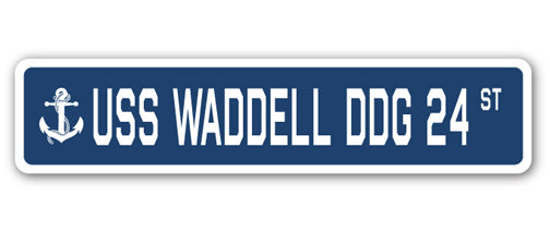 USS Waddell Ddg 24 Street Vinyl Decal Sticker