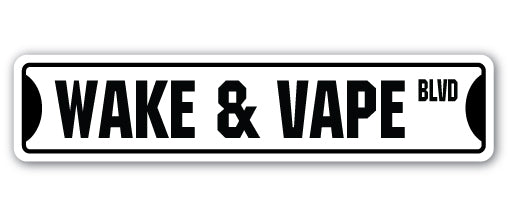 Wake & Vape Street Vinyl Decal Sticker