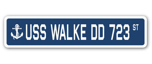 USS Walke Dd 723 Street Vinyl Decal Sticker