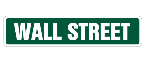 WALL Street Sign