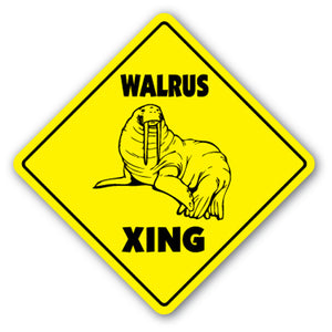 Walrus Crossing Vinyl Decal Sticker