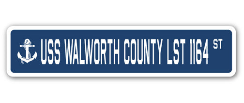 USS Walworth County Lst 1164 Street Vinyl Decal Sticker