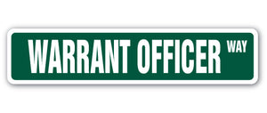 Warrant Officer Street Vinyl Decal Sticker