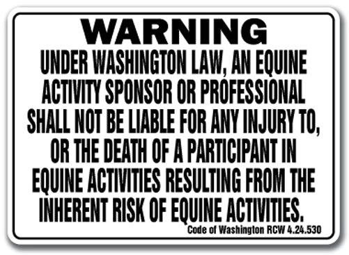 WASHINGTON Equine Sign