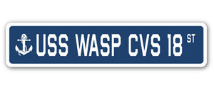 USS Wasp Cvs 18 Street Vinyl Decal Sticker