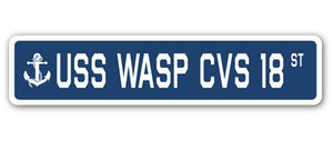 USS WASP CVS 18 Street Sign